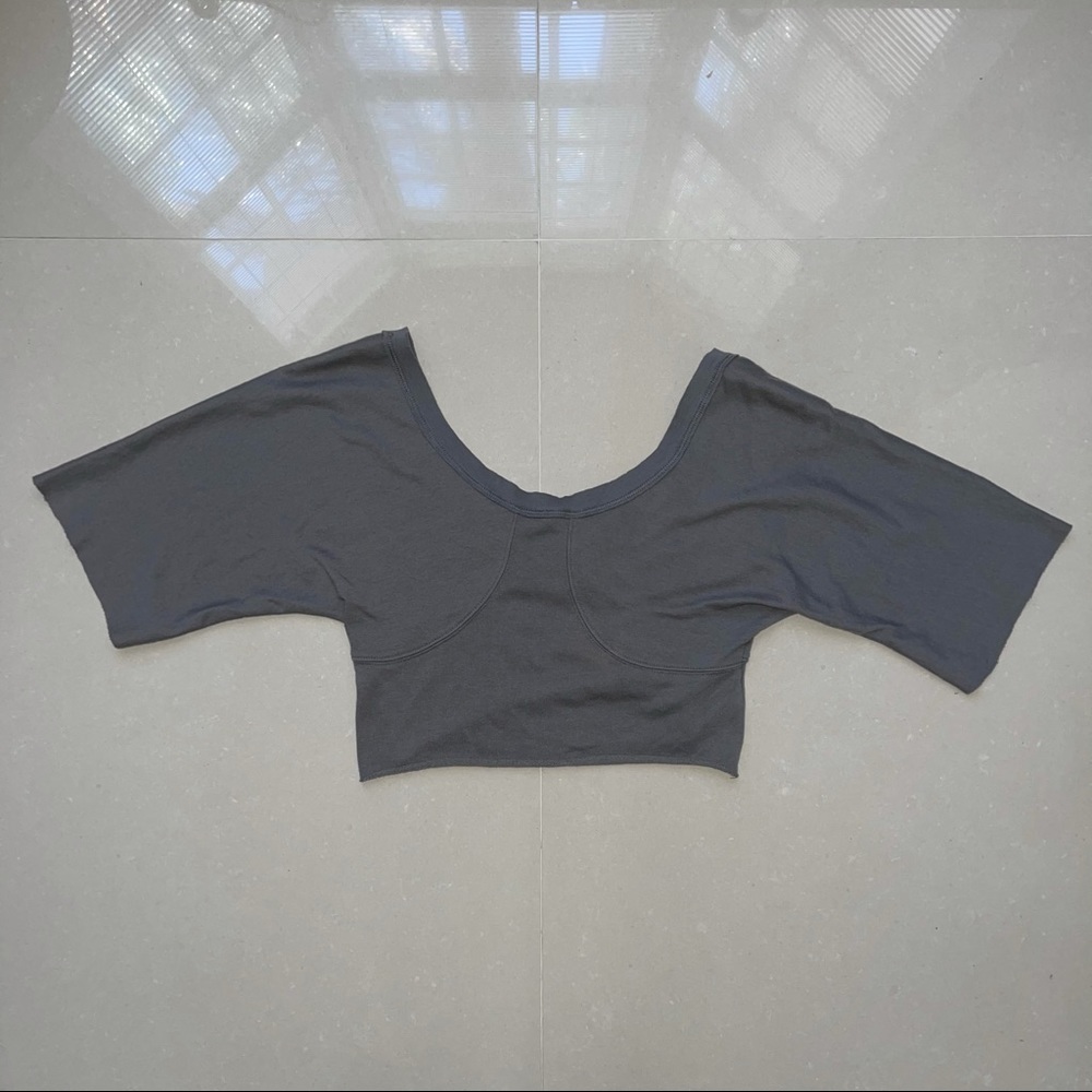 NWT Material Girl Grey Crop Top